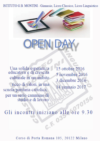 Montini open day