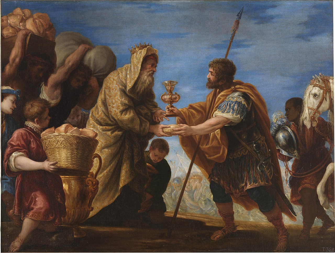 Abraham y Melquisedec por Juan Antonio de Frías