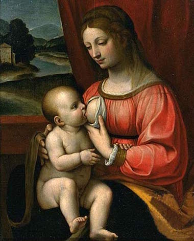 Madonna allatta
