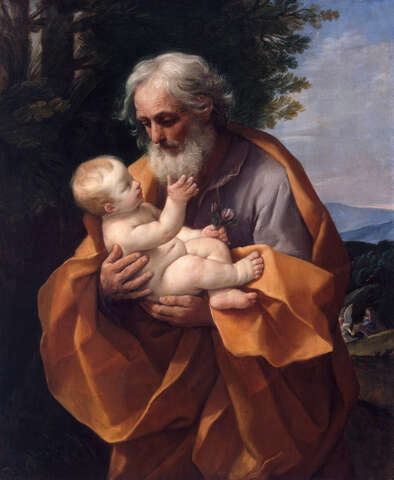 St Joseph with Infant Christ in his Arms*oil on canvas*126 x 101 cm*1620s