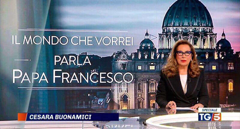 papa francesco canale 5
