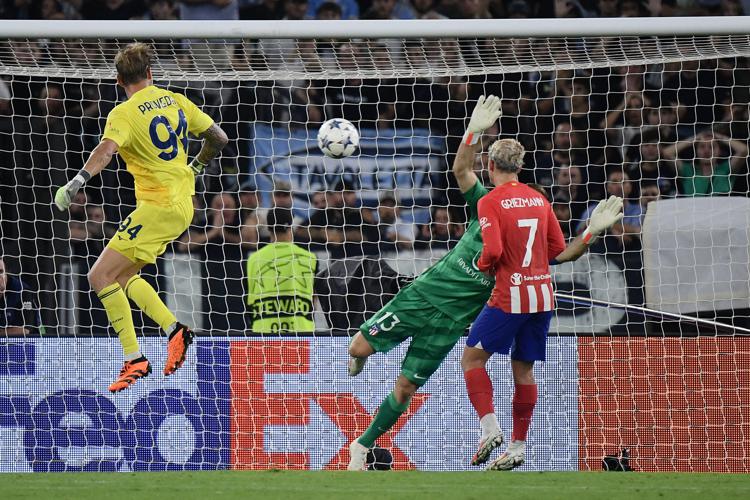 Ha segnato il portiere - Provedel, Champions League